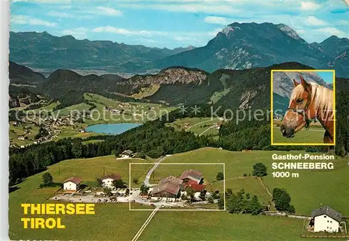 AK / Ansichtskarte Thiersee Alpengasthof Schneeberg Panorama Thiersee