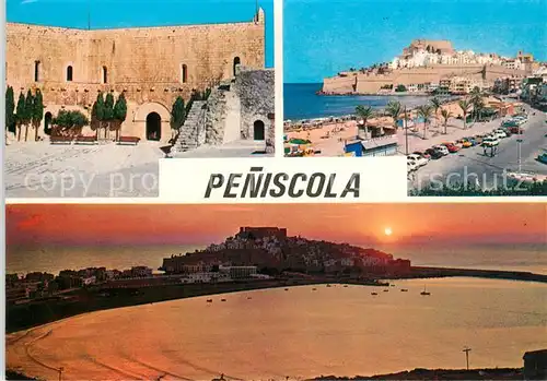 AK / Ansichtskarte Peniscola Teilansichten Festung Peniscola