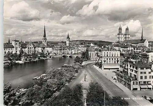 AK / Ansichtskarte Zuerichberg_ZH Partie an der Limmat Zuerichberg ZH