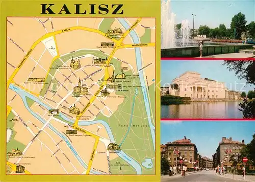 AK / Ansichtskarte Kalisz Najstarsze miasto w Polsce Stolica Plac Jana Kilinskiego Teatrim Wojciecha Boguslawskiego Kalisz