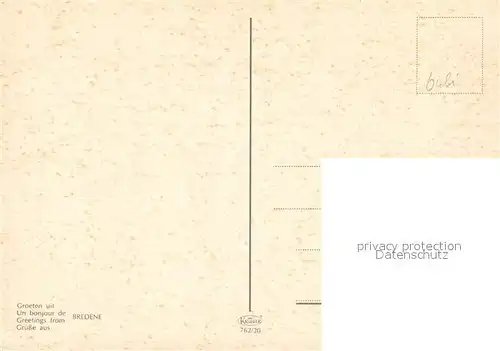 AK / Ansichtskarte Bredene Strand Ortspartie Bredene