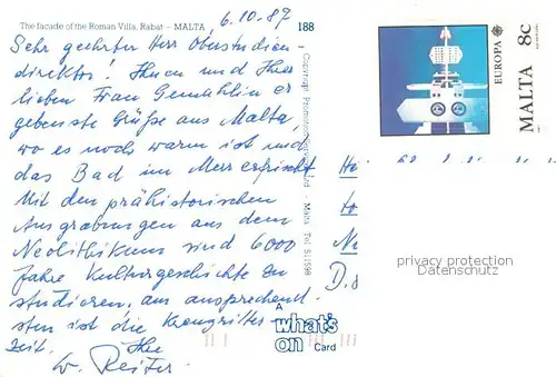 AK / Ansichtskarte Rabat_Malta The Roman Villa Rabat Malta