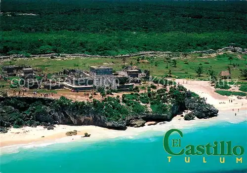 AK / Ansichtskarte Tulum Fliegeraufnahme El Castillo Tulum