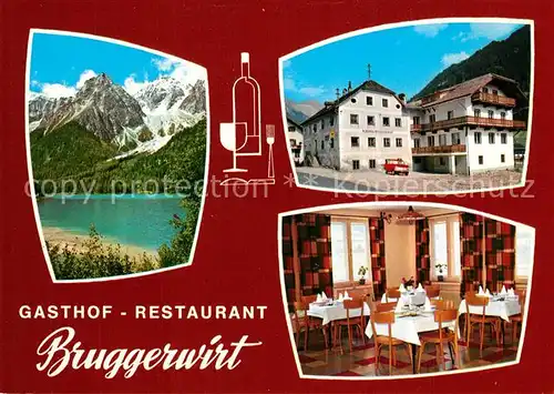 AK / Ansichtskarte Pustertal_Suedtirol Bruggerwirt Antholz Pustertal_Suedtirol