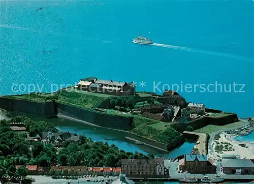 AK / Ansichtskarte Varberg Fliegeraufnahme Varberg