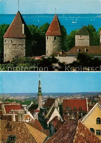 AK / Ansichtskarte Tallinn Stadtpanorama Tuerme Tallinn