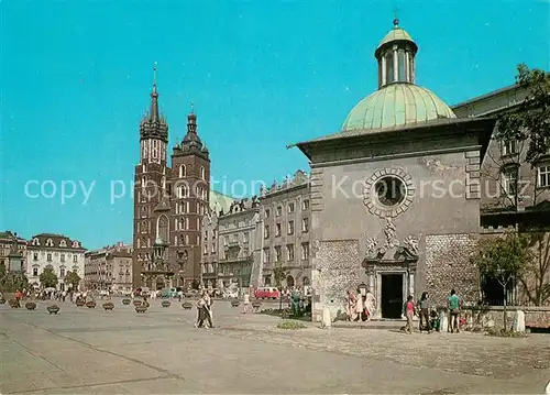 AK / Ansichtskarte Krakow_Krakau Kirche Rathaus Krakow Krakau