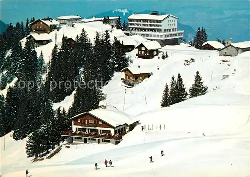 AK / Ansichtskarte Klewenalp Restaurant Alpstuebli Winter Klewenalp