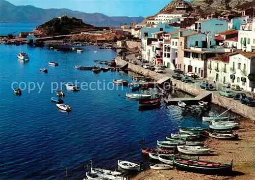 AK / Ansichtskarte Selva_Costa_Brava Hafen Stadtpanorama Selva_Costa_Brava