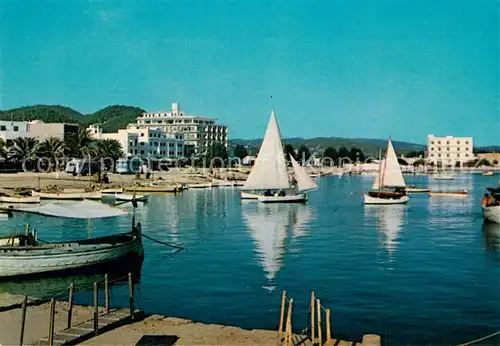 AK / Ansichtskarte San_Antonio_Ibiza Hafen Segelboote Hotelanlagen San_Antonio_Ibiza