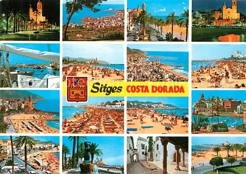 AK / Ansichtskarte Sitges Strand Ansichten Sitges