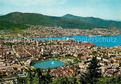 AK / Ansichtskarte Bergen_Norwegen Panorama Bergen Norwegen