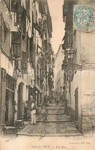 AK / Ansichtskarte Vieux_Nice Une rue dans la vieille ville 