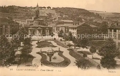 AK / Ansichtskarte Saint Etienne_Loire Place Girodet Eglise Saint Etienne Loire