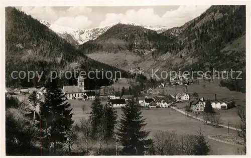 AK / Ansichtskarte Mittlach Gesamtansicht mit Vogesen Mittlach