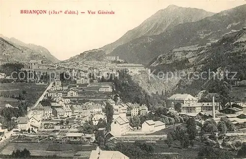 AK / Ansichtskarte Briancon Vue generale et les Alpes Briancon