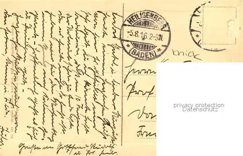 AK / Ansichtskarte Heiligenberg_Baden Freundschaftshoehe mit Blick auf das Schloss Heiligenberg_Baden