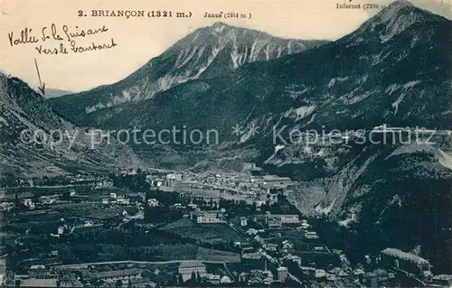 AK / Ansichtskarte Briancon Vue generale et les Alpes Briancon