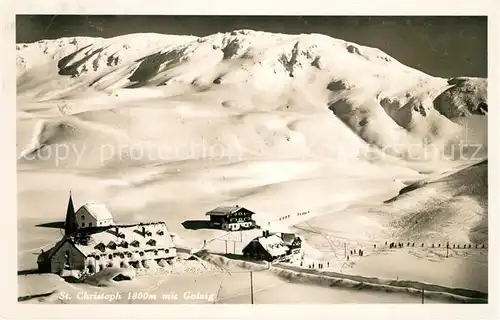 AK / Ansichtskarte St_Christoph_Arlberg Panorama Wintersportplatz Alpen St_Christoph_Arlberg