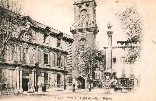 AK / Ansichtskarte Aix en Provence Hotel de Ville et le Beffroi Aix en Provence