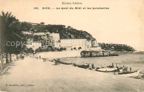 AK / Ansichtskarte Nice_Alpes_Maritimes Quai du Midi et Galerie des Ponchettes Cote d Azur Nice_Alpes_Maritimes