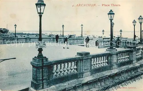 AK / Ansichtskarte Arcachon_Gironde Place Thiers Arcachon Gironde