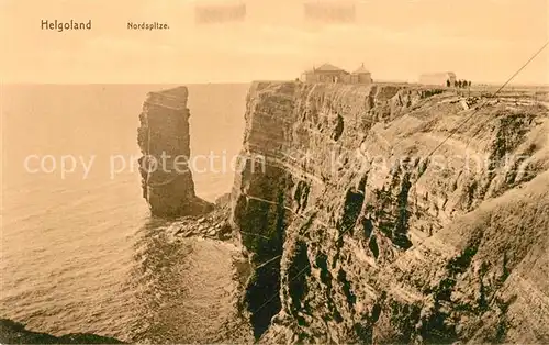 AK / Ansichtskarte Helgoland Nordspitze Lange Anna Steilkueste Helgoland