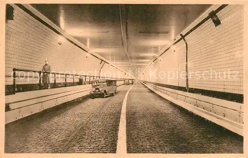 AK / Ansichtskarte Anvers_Antwerpen Vue interieure du Tunnel pour vehicules sous l Escaut Anvers Antwerpen