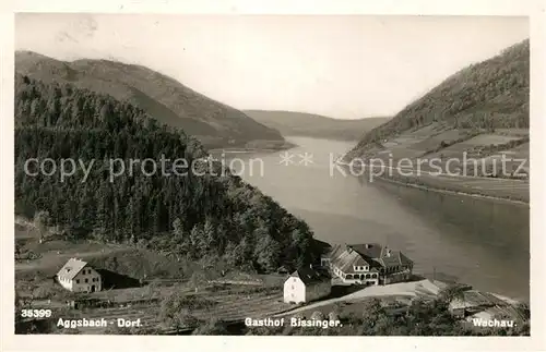 AK / Ansichtskarte Aggsbach Dorf Panorama Donautal Gasthof Bissinger Aggsbach Dorf
