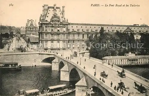 AK / Ansichtskarte Paris Le Pont Royal et les Tuileries Paris