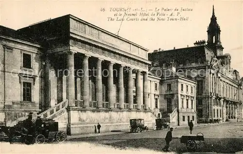 AK / Ansichtskarte Tours_Indre et Loire Palais de Justice nouvel Hotel de Ville Tours Indre et Loire