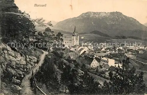 AK / Ansichtskarte Mariazell_Steiermark Stadtpanorama Alpen Mariazell_Steiermark