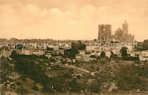 AK / Ansichtskarte Laon_Aisne Gesamtansicht mit Kathedrale Laon_Aisne