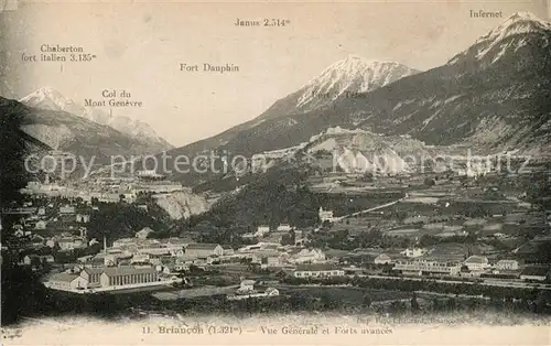 AK / Ansichtskarte Briancon Vue generale et Forts avances Alpes Briancon