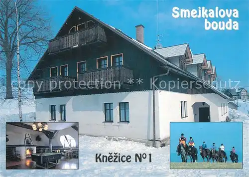 AK / Ansichtskarte Vrchlabi Smejkalova bouda Reiten Ausritt Vrchlabi