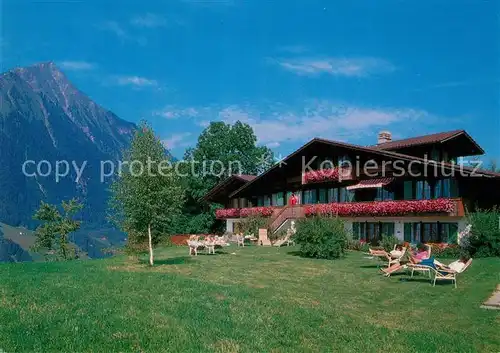 AK / Ansichtskarte Aeschi_BE Pension Chalet Bergblick Alpenblick Aeschi_BE