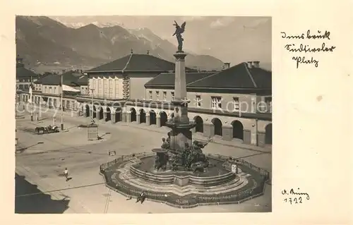 AK / Ansichtskarte Innsbruck Tiroler Platz Innsbruck