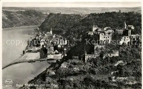 AK / Ansichtskarte St_Goar Fliegeraufnahme Burg Rheinfels St_Goar