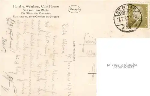 AK / Ansichtskarte St_Goar Fliegeraufnahme Burg Rheinfels St_Goar