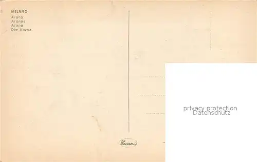 AK / Ansichtskarte Milano Arena Milano