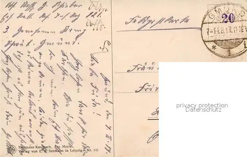 AK / Ansichtskarte Kaulbach_Hermann Ave Maria Nonne Geige  