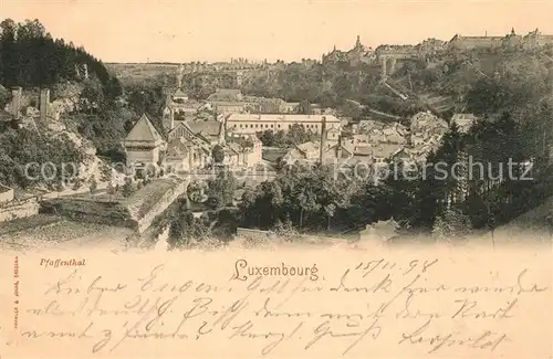 AK / Ansichtskarte Luxembourg_Luxemburg Pfaffenthal Luxembourg Luxemburg