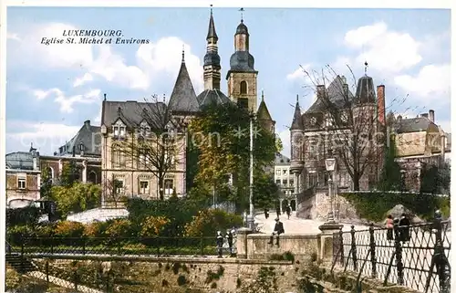 AK / Ansichtskarte Luxembourg_Luxemburg Eglise St. Michel et Environs Luxembourg Luxemburg