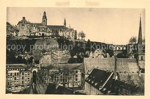 AK / Ansichtskarte Luxembourg_Luxemburg Ville Basse du Grund et Ville Haute Luxembourg Luxemburg