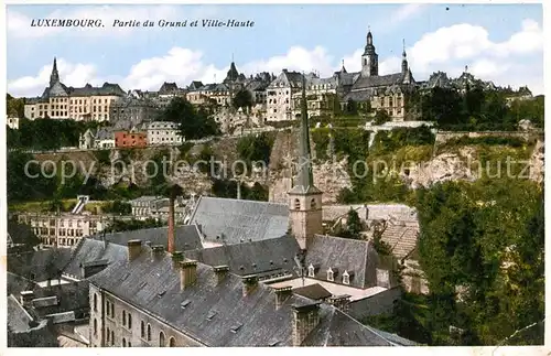 AK / Ansichtskarte Luxembourg_Luxemburg Grund et Ville Haute Luxembourg Luxemburg