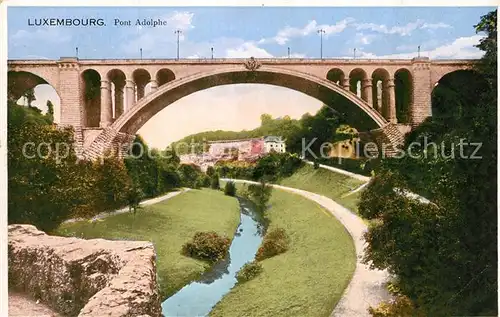 AK / Ansichtskarte Luxembourg_Luxemburg Pont Adolphe Luxembourg Luxemburg