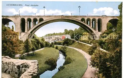 AK / Ansichtskarte Luxembourg_Luxemburg Pont Adolphe Luxembourg Luxemburg