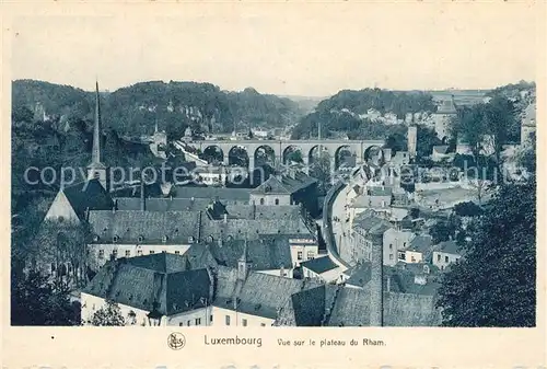 AK / Ansichtskarte Luxembourg_Luxemburg Vue sur le plateau du Rham Luxembourg Luxemburg