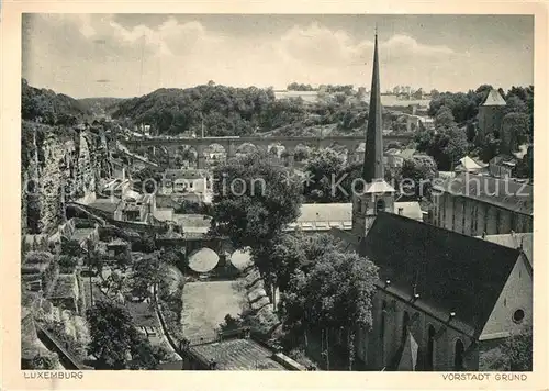 AK / Ansichtskarte Luxembourg_Luxemburg Vorstadt Grund Luxembourg Luxemburg