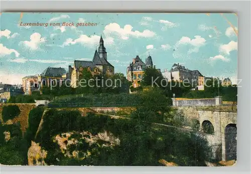 AK / Ansichtskarte Luxembourg_Luxemburg Blick vom Bock Luxembourg Luxemburg